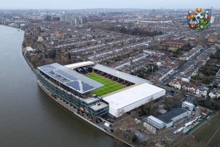 لاعبو فولهام وتوتنهام في الملعب خلال مباراة بالدوري الإنجليزي