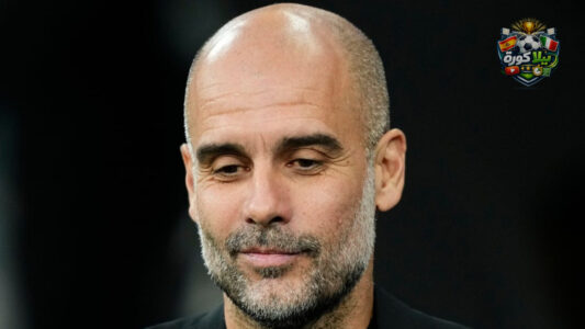 بيب جوارديولا مدرب مانشستر سيتي يتحدث في مؤتمر صحفي