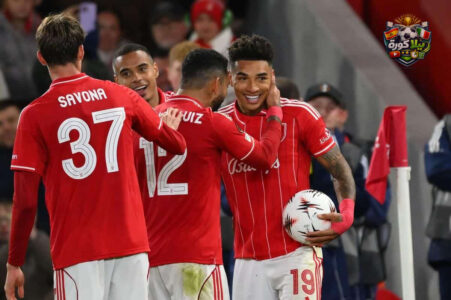 مانشستر سيتي يواجه نوتنغهام فورست في الدوري الإنجليزي