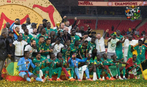 لاعبو منتخب المغرب يحتفلون بفوزهم بلقب كأس الأمم الأفريقية 2025