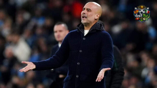 بيب غوارديولا مدرب مانشستر سيتي يتحدث خلال مؤتمر صحفي