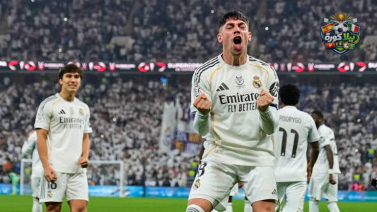 لاعبو ريال مدريد يحتفلون بهدف ضد خيتافي
